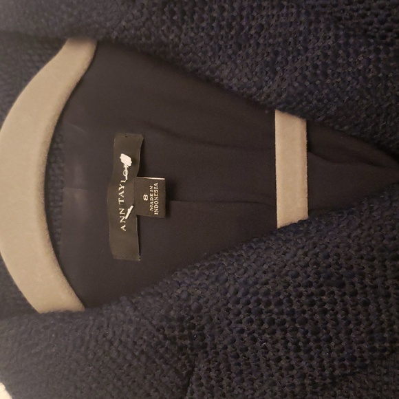 Ann Taylor Navy Double-Breasted Women's Jacket - Picture 7 of 9